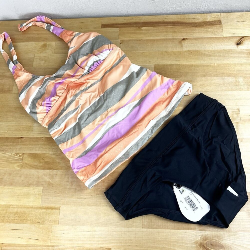Prana Bikini Set Size XS Mallorca‎ Tankini Top Summer Wave Bottom Swimsuit NEW